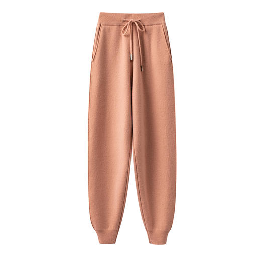 DU版新潮卫裤！显腿长！重磅加厚四平针山羊绒裤子女R22351 商品图1