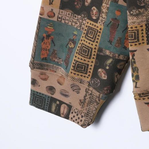 WY1342SDSA秋冬新款痞帅男装休闲趣味卡通印花连帽卫衣百搭宽松套头上衣 商品图4