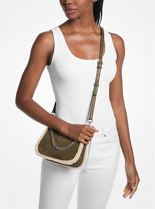 黑五折扣！MK冬季限量款羊羔毛腋下包 2个肩带两种背法 只要￥999直邮到手 商品图7