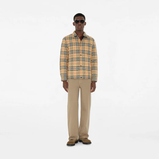 BURBERRY 巴宝莉 男士双面绗缝尼棉服 黑色 8110270 A1189 商品图3