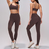 跃牌【轻匀系列】高奢双6锦纶莱卡瑜伽裤女高腰提臀瑜伽服无T紧身防卷边健身裤CK1577 商品缩略图1