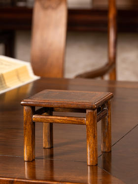 清	黄花梨方凳形器座