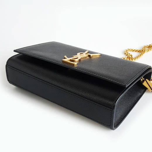 【95新】YSL圣罗兰KATE系列469390小号黑金鱼子酱kate链条包单肩斜挎包女士131125AK33 商品图7