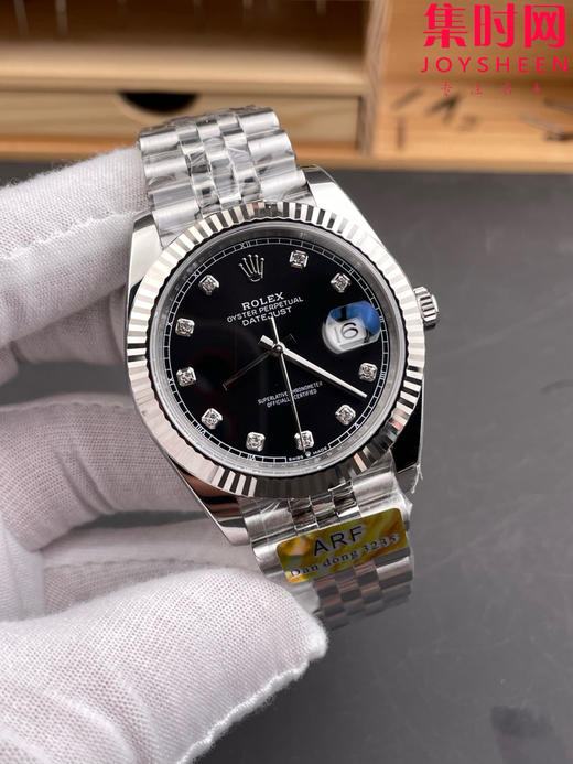 ARF劳力士日志型41mm 黑盘钻面 丹东3235机 五珠链 904L钢 男士腕表 商品图1