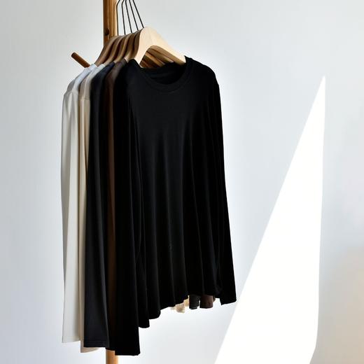 【89元2件】【专柜大牌品质】26季春季优可丝棉长袖圆领百搭外穿圆领T恤 商品图2