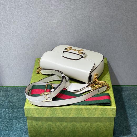 古驰  Hotsebit 1955 mini bag  马鞍包 白色（LZ） 商品图4