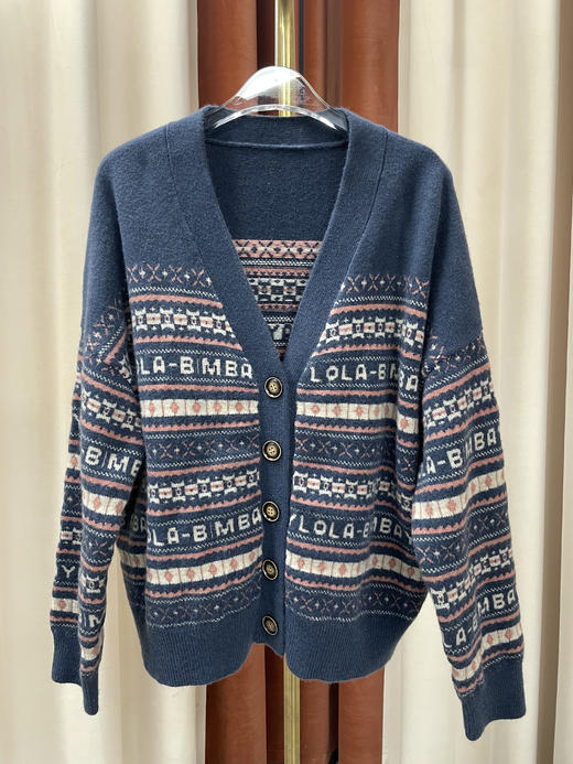 「断码清仓」复古休闲毛衣咖色/蓝色  ZFYY045/ZFYY046 商品图3