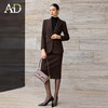 AD绵羊毛西装套装女气质老钱风职业装毛呢西服外套秋冬通勤两件套 商品缩略图2