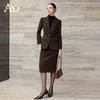 AD绵羊毛西装套装女气质老钱风职业装毛呢西服外套秋冬通勤两件套 商品缩略图0