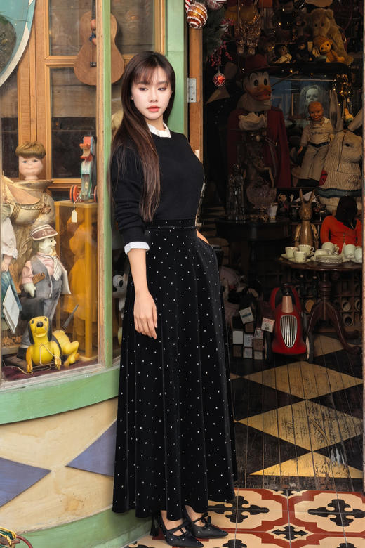 逸红颜明月优选#千金小香风羊毛毛衣『白玉茗』冬日甜梦 优雅木耳边撞色,乖巧温柔毛衣打底 商品图7