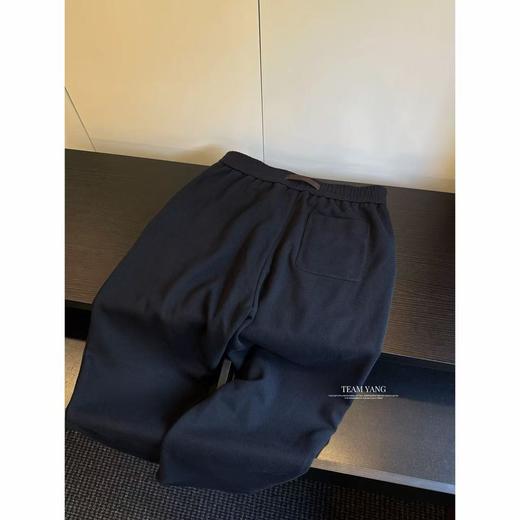 Team Yang-秋冬新品杰家天丝羊毛加厚保暖极简百搭宽松男长裤8077 商品图1