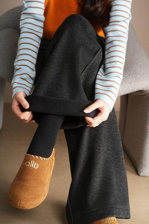 羊绒休闲直筒裤 商品图3