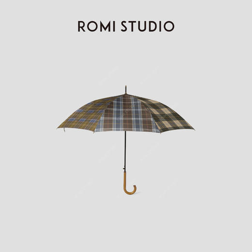 ROMI STUDIO 首饰袋 便捷收纳防晒遮阳伞复古格纹雨伞RWCLP36113 商品图2