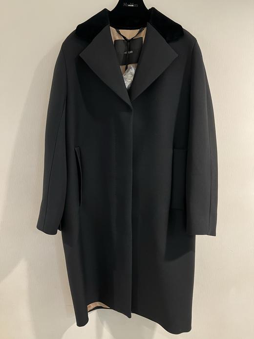 女款羊毛真絲大衣he 商品图0