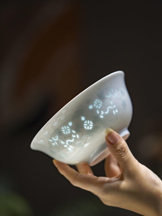 富玉陶瓷景德镇福禄安康饭碗家用高颜值玲珑乔迁之喜入宅搬家礼物餐具 商品图2