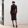 AD绵羊毛西装套装女气质老钱风职业装毛呢西服外套秋冬通勤两件套 商品缩略图4