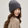 MS Lemuguet 铃兰小姐100羊毛针织帽 柔软亲肤保暖锁温 一体无缝针织零勒痕 佩戴更舒适 双层加厚加大显脸小 男女可戴 商品缩略图5