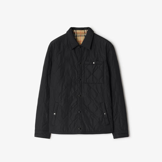 BURBERRY 巴宝莉 男士双面绗缝尼棉服 黑色 8110270 A1189 商品图0