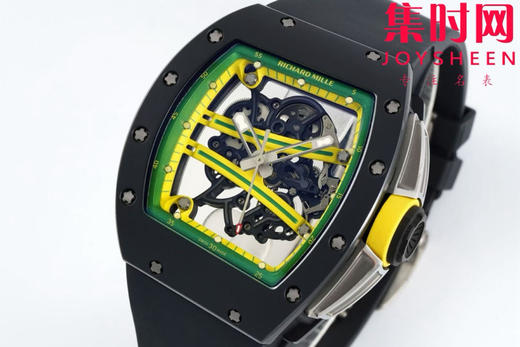 【贵重物品】只适合高端玩家 RF理查德米勒RM61 RM061男士系列“跑道”NTPT碳纤维壳/TZP陶瓷壳 男士腕表 商品图2