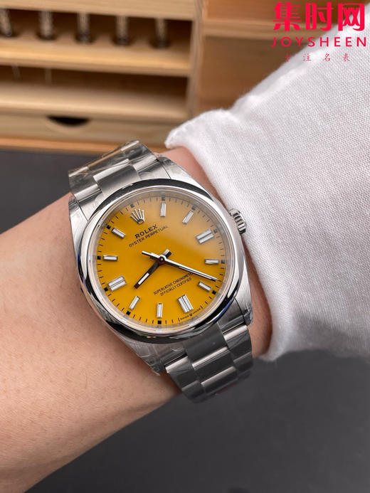 VS劳力士蚝式恒动36系列126000 VS恒动36mm VS恒动36“皮卡丘” 板链 丹东3230机 904L钢 小手腕福音 商品图8