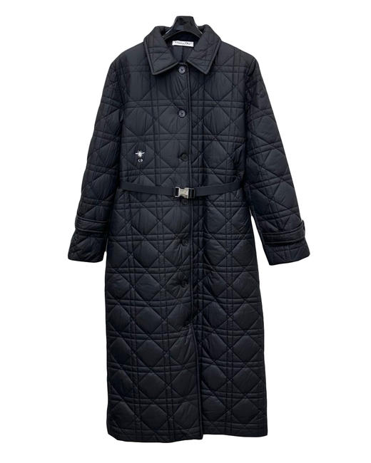 女款尼龙藤格纹棉服风衣he010 商品图0