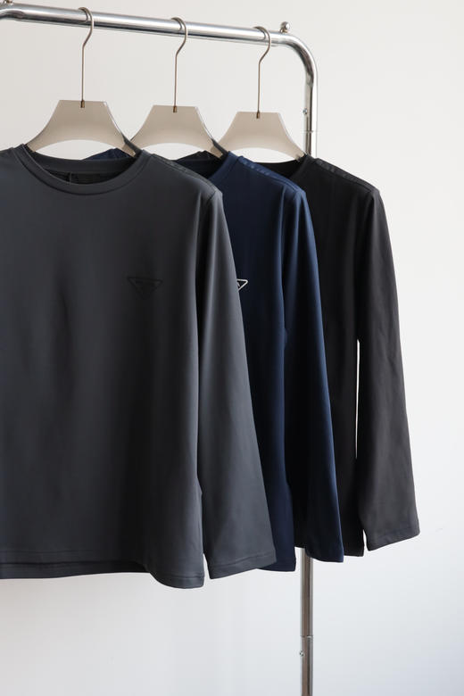 P.R.D 科技加绒面料 宽松长袖T恤 CX242 商品图3