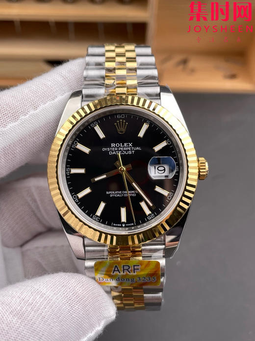 ARF劳力士日志型41mm 间金黑盘 丹东3235机 五珠链 904L钢 男士腕表 商品图2