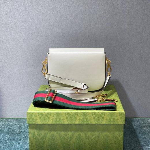 古驰  Hotsebit 1955 mini bag  马鞍包 白色（LZ） 商品图2