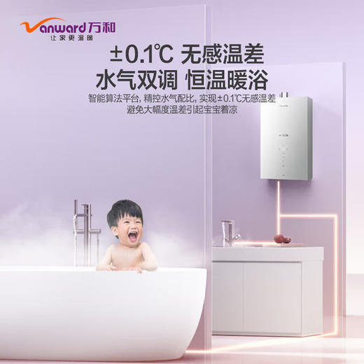 万和【温泉】13升燃气热水器 水气双调恒温 35-60°C宽温浴 三环纯铜水箱抑菌 四季感 多维立体防护 13W10天然气 商品图1