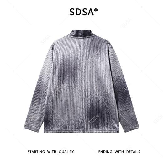 T5002SDSA男士秋冬新款痞帅男装简约渐变豹纹半高领长袖T恤设计师上衣 商品图5