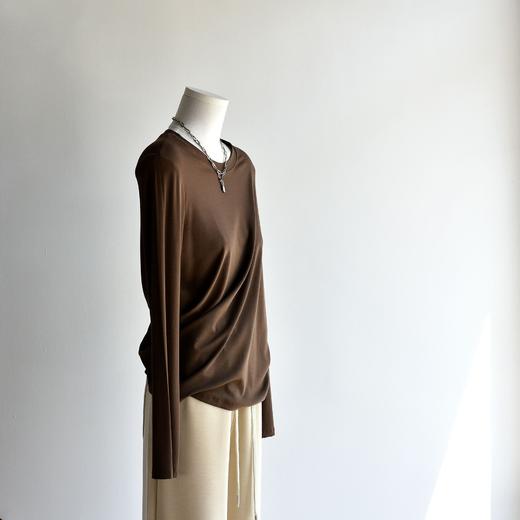 【89元2件】【专柜大牌品质】26季春季优可丝棉长袖圆领百搭外穿圆领T恤 商品图3