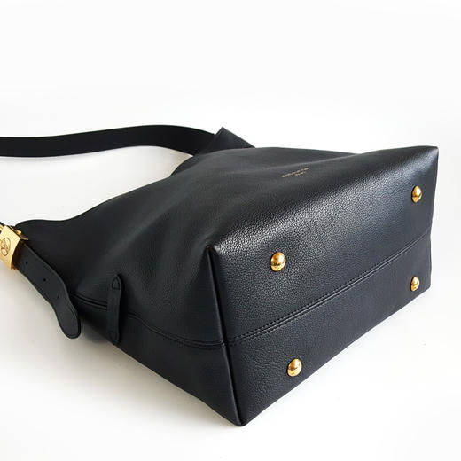 【95新】LV路易威登M24856中号黑色全皮Low Key Hobo水桶包单肩包女士011125AK02 商品图7