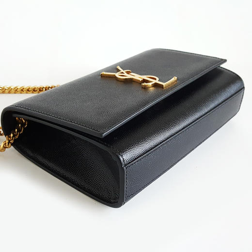 【95新】YSL圣罗兰KATE系列469390小号黑金鱼子酱kate链条包单肩斜挎包女士131125AK33 商品图6