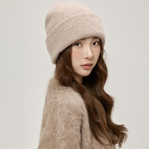 MS Lemuguet 铃兰小姐100羊毛针织帽 柔软亲肤保暖锁温 一体无缝针织零勒痕 佩戴更舒适 双层加厚加大显脸小 男女可戴 商品图8