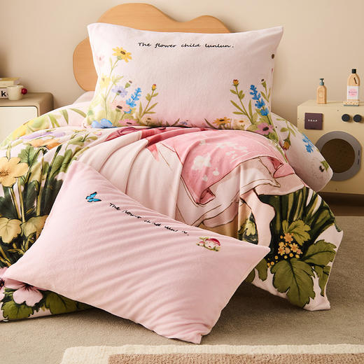 儿童专用秋冬加厚蓬嘟嘟牛奶绒保暖套件 商品图4