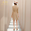 AD春季七分袖英伦风时尚卡其色职业连衣裙高端西装裙气质上班女装 商品缩略图4