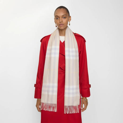 BURBERRY 巴宝莉 女士格纹羊绒围巾 格子 8112650 A1481 商品图4