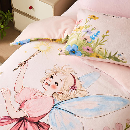 儿童专用秋冬加厚蓬嘟嘟牛奶绒保暖套件 商品图6