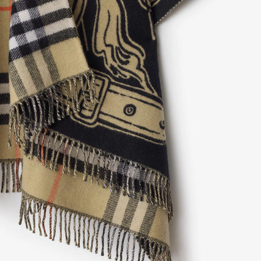 BURBERRY 巴宝莉 女士马术骑士羊毛斗篷 格子 8109626 A2021 商品图1