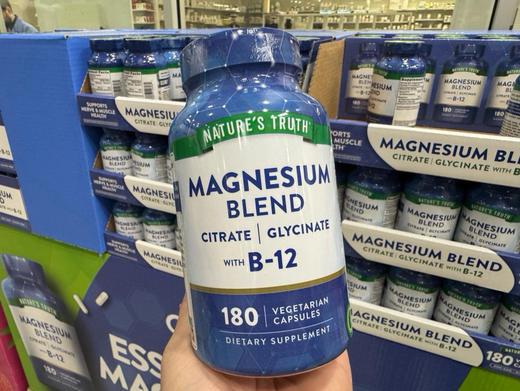 🔥 特价！240元/瓶！热卖推荐！Nature’s Truth 镁+B12 复合胶囊 🔥💪 改善睡眠 | 缓解焦虑 | 放松肌肉 | 促进神经健康！ 商品图0