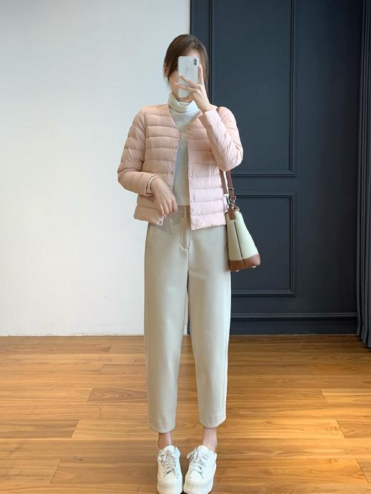 【冬季女装 】（预售3-8天发货）叠穿内搭外穿95白鹅绒服圆领轻薄羽绒服内胆女短款外套秋 商品图9