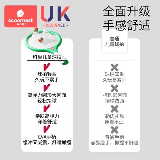 科巢儿童羽毛球拍2岁3-4宝宝益智玩具亲子互动男女孩室内网球运动训练 商品图4