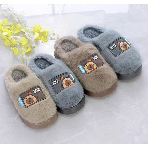 波升2519苹果熊大童棉拖34-39（下单备注尺码颜色） 商品图0