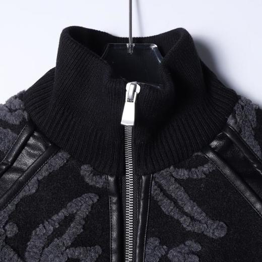 SDSA男士秋冬新款痞帅男装复古撞色提花拉链立领羽绒服外套百搭 商品图1