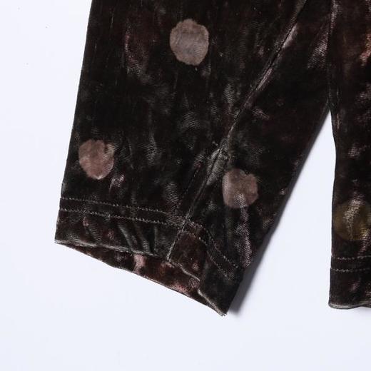 SDSA秋冬新款痞帅男装简约撞色绒面撞色波点半高领长袖T恤复古 商品图3