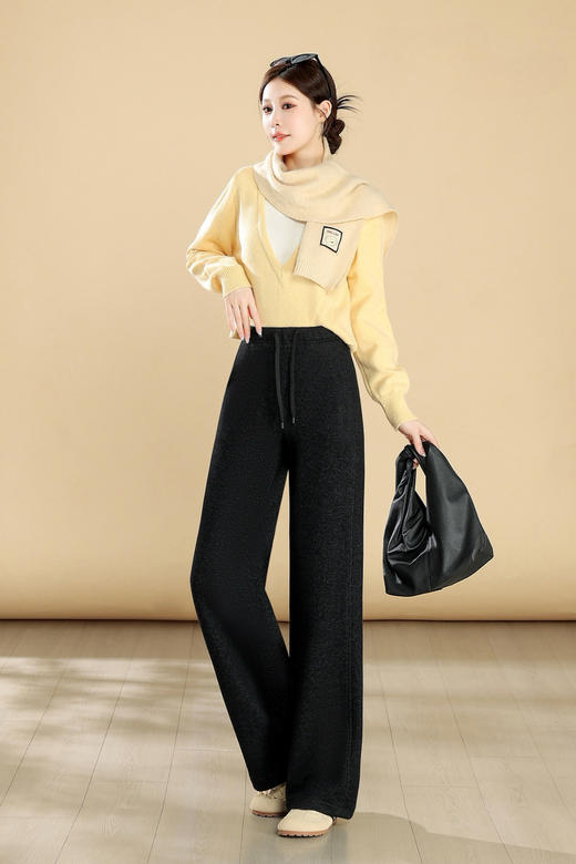 羊毛直筒裤 商品图1