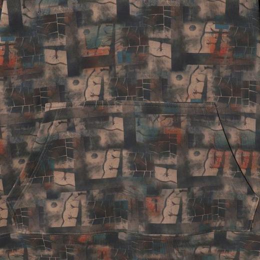 WY1347SDSA男士秋冬新款痞帅男装韩版撞色扎染连帽卫衣设计师百搭上衣 商品图3