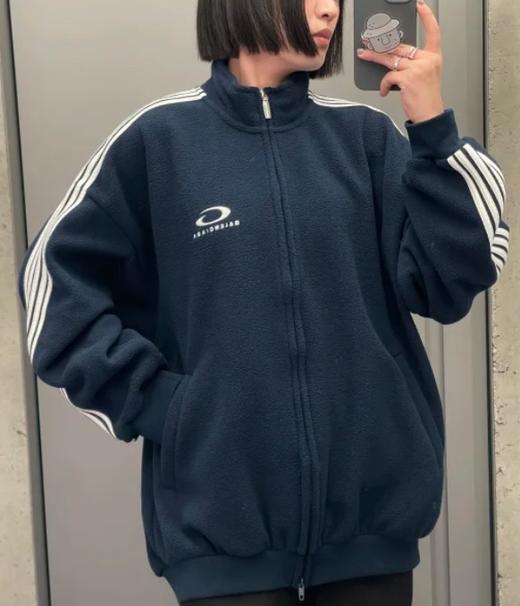 中性款条纹立领外套la004 商品图4