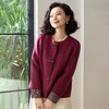 西子/花木兰 羊毛羊绒莱赛尔新中式拼接袖呢子外套/WTYF0231 商品缩略图2