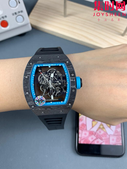 理查德米勒 APS新款RM055NTPT碳纤维系列 男士腕表 里查德以其轻便时尚为主题，我们所有的金属件都采用钛金属制作同步原版 商品图8